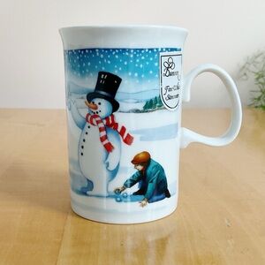 Dunoon “Mister Snowman” Mug • Ruth Boden • Fine White Stoneware Winter Scene